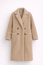 Zimowy Teddyfeel Długi Płaszcz