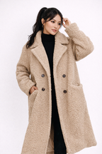 Zimowy Teddyfeel Długi Płaszcz