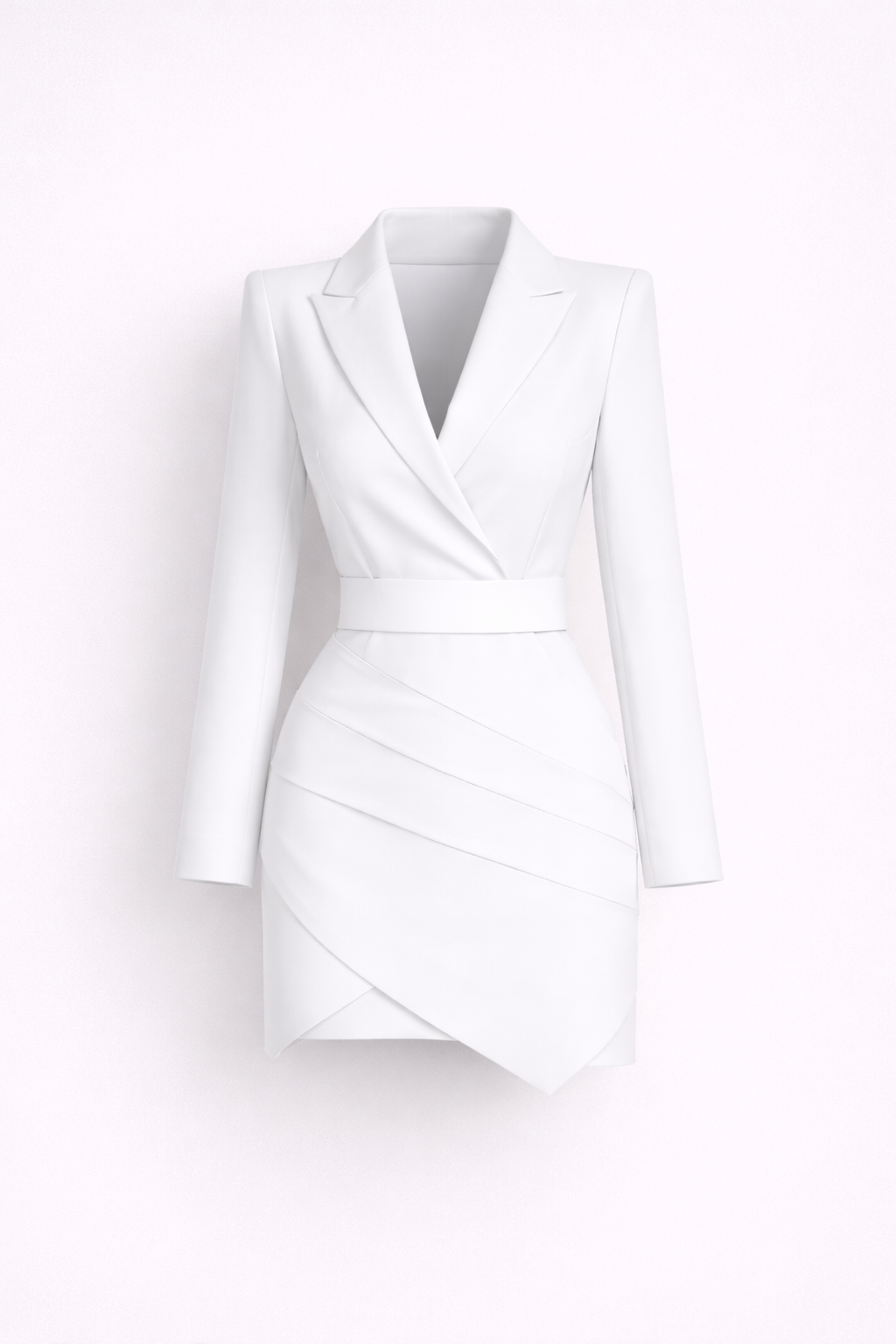 Luksusowa dopasowana sukienka blazerowa