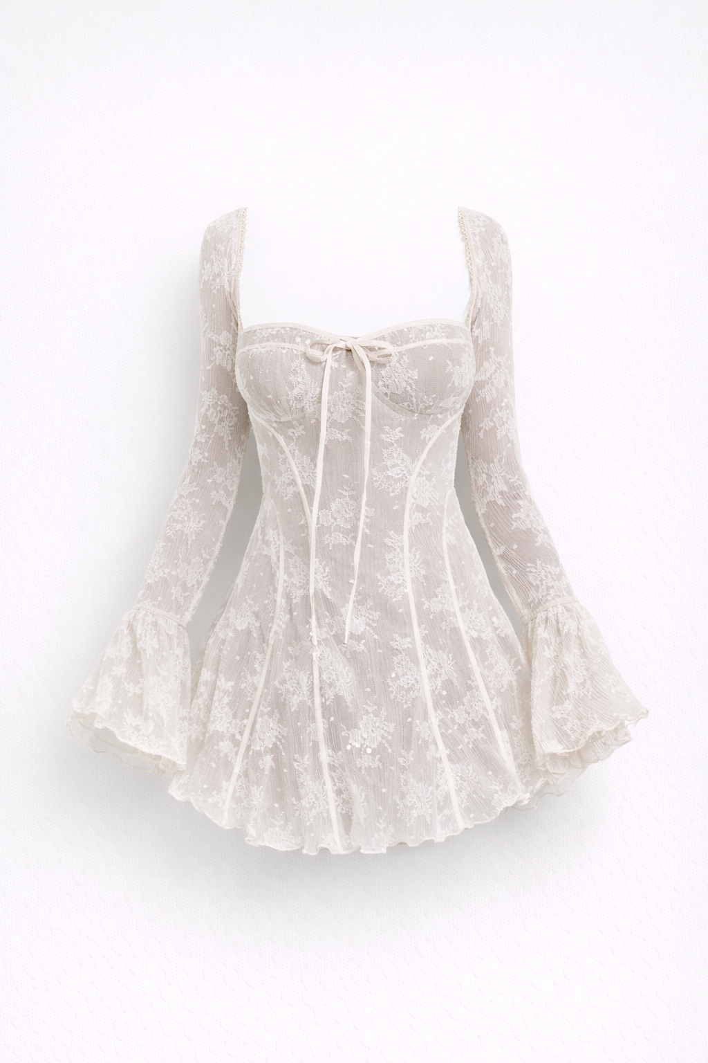 Wyrafinowana Suknia Koronkowa z Gorsetem