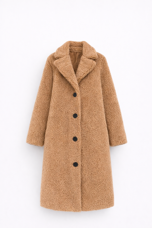 Luxurious Long Teddy Coat