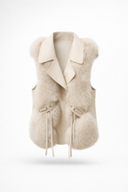 Zima – Luksusowy Sztuczny Futro – Dopasowany Gilet