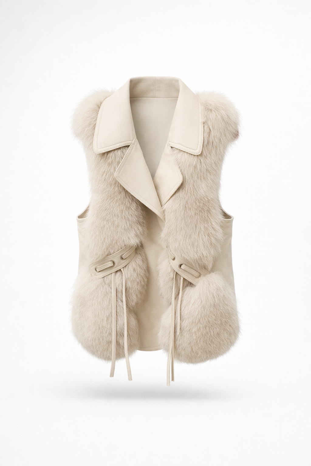 Zima – Luksusowy Sztuczny Futro – Dopasowana Kamizelka