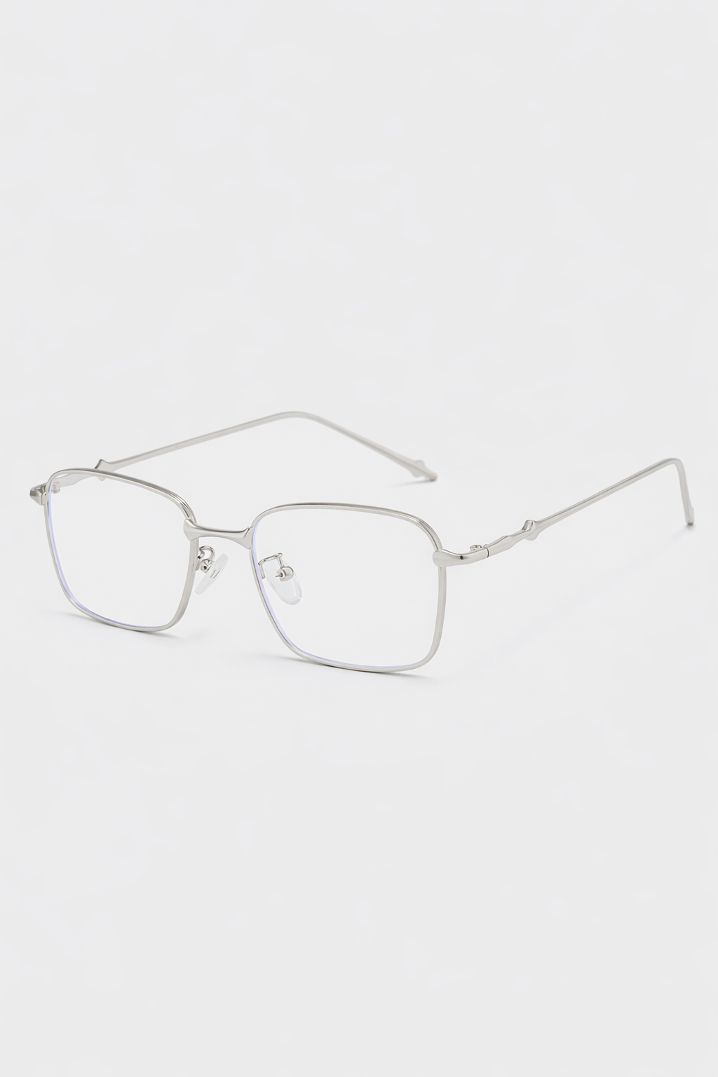 Srebrne Minimalistyczne Okulary Optyczne