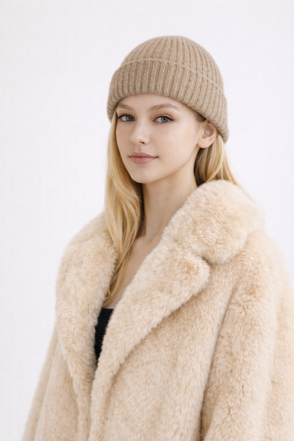 Czapka Ribgebreide z Miękkiej Wełny