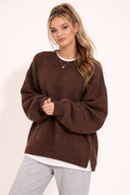Miękki Oversized Sweter z Ciepłą Teksturą