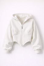 Krótki Kamizelka z Detalami Gorsetu