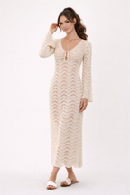 Szydełkowa maxi sukienka