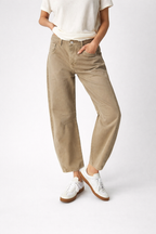 Letnie Bawełniane Spodnie Wide Leg