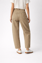 Letnie Bawełniane Spodnie Wide Leg