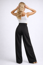 Całoroczny – Lekka Tkanina – Spodnie z Szerokimi Nogawkami