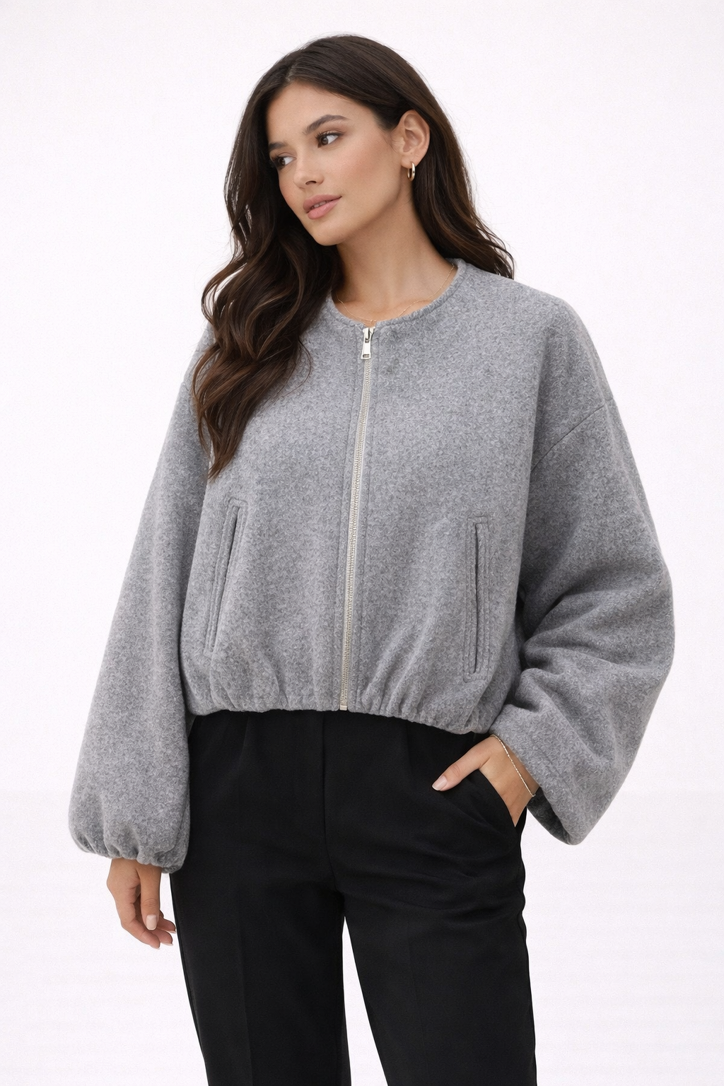 Krótka Kurtka z Zippem