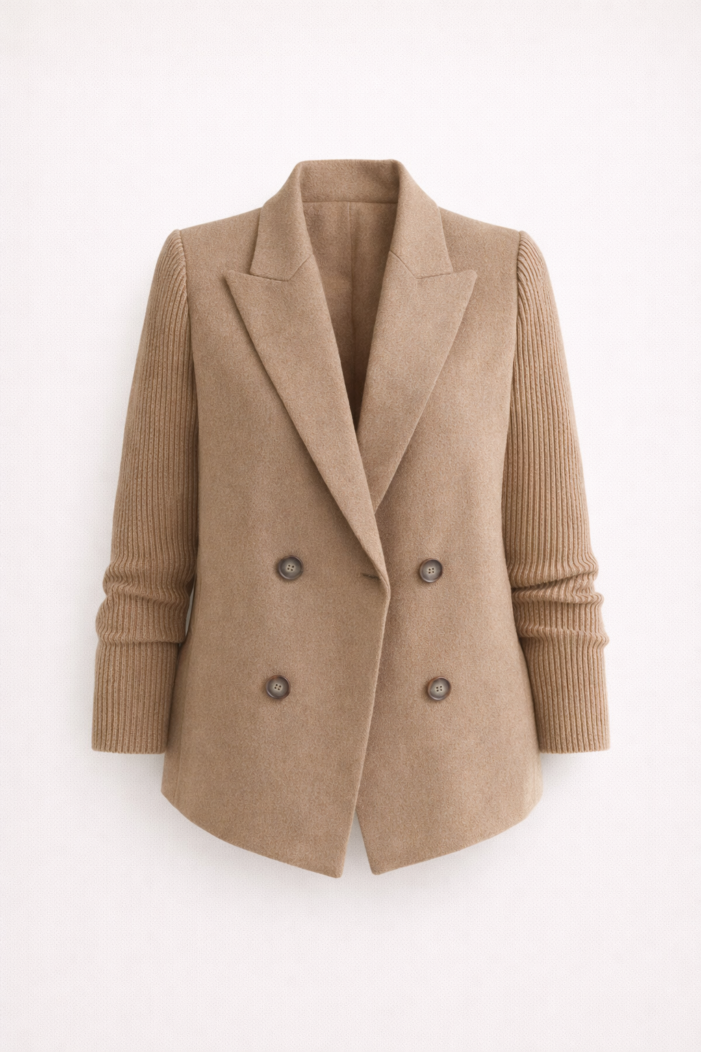 Żakiet z dzianinowymi rękawami