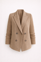 Żakiet z dzianinowymi rękawami