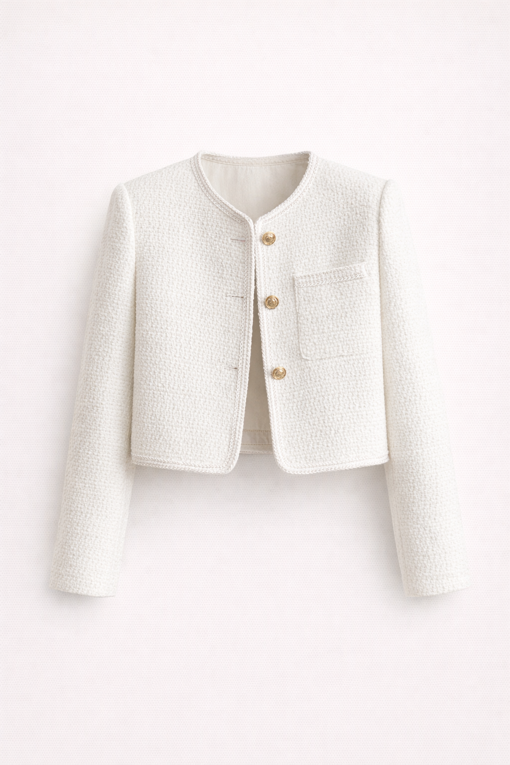 Krótki teksturowany żakiet