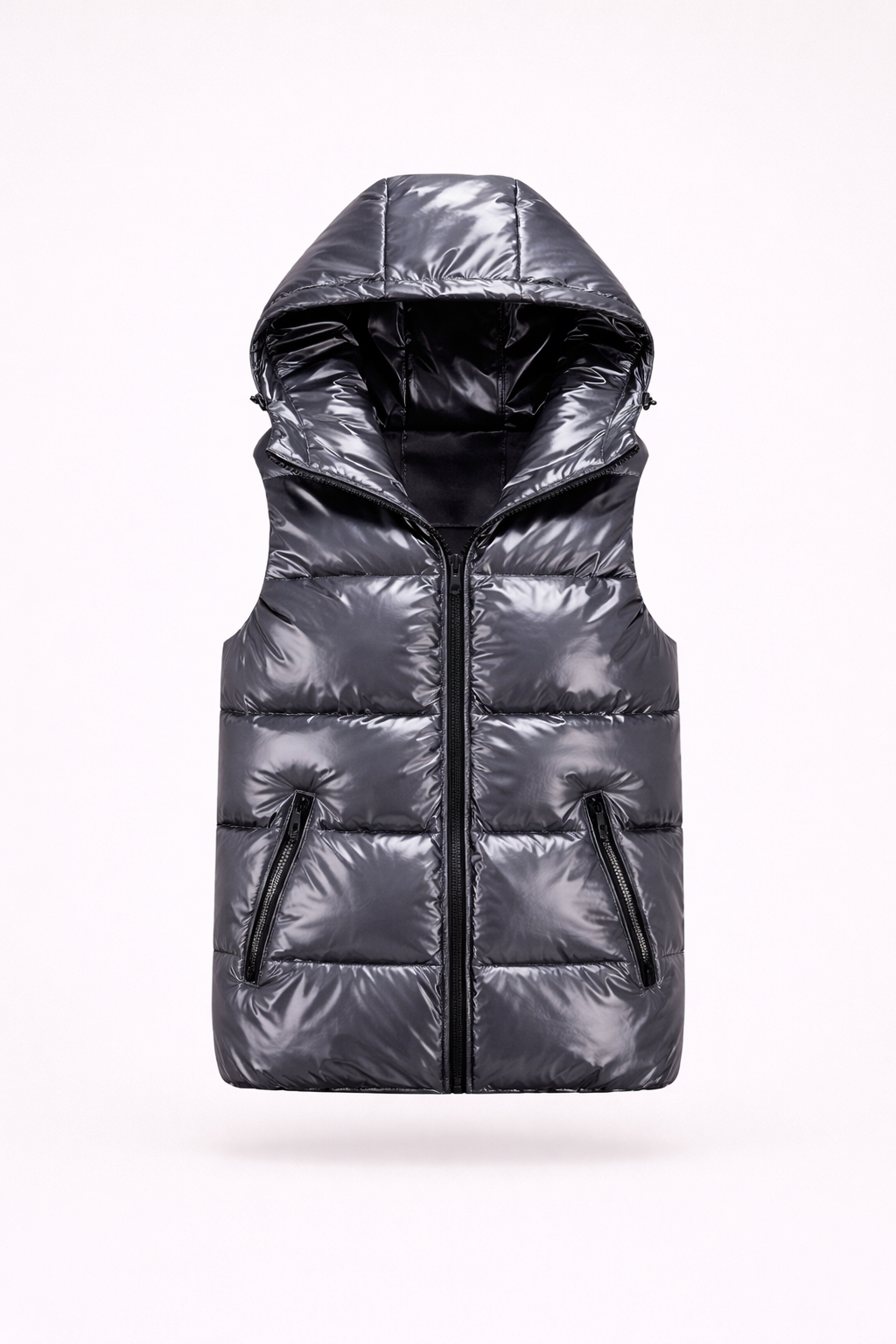 Błyszcząca kamizelka puchowa