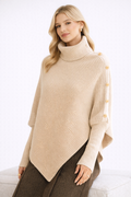 Sweter Poncho z Golfem