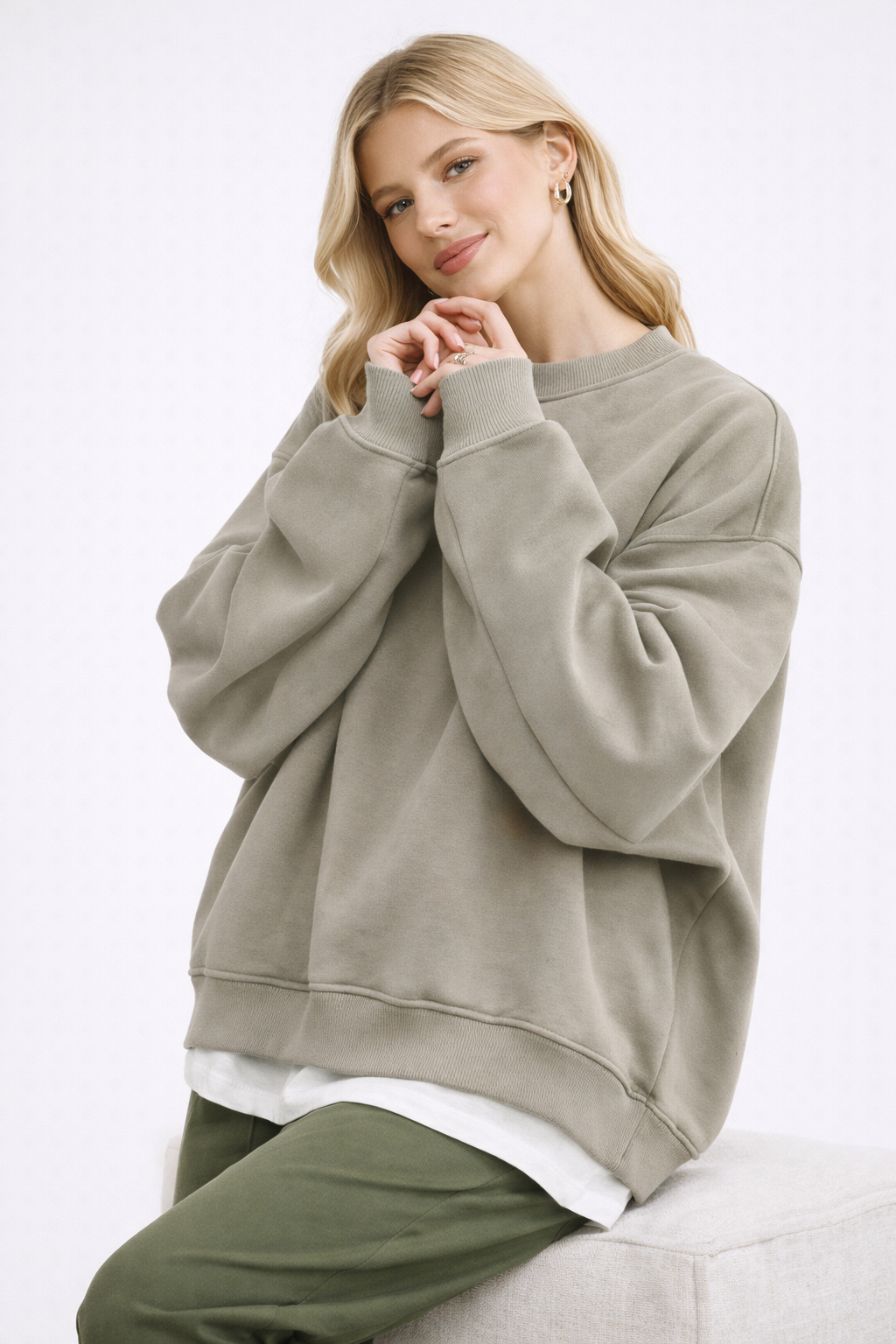 Miękka Luźna Sweter