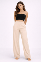 Wygodne Spodnie Stretch z Wysokim Stanem