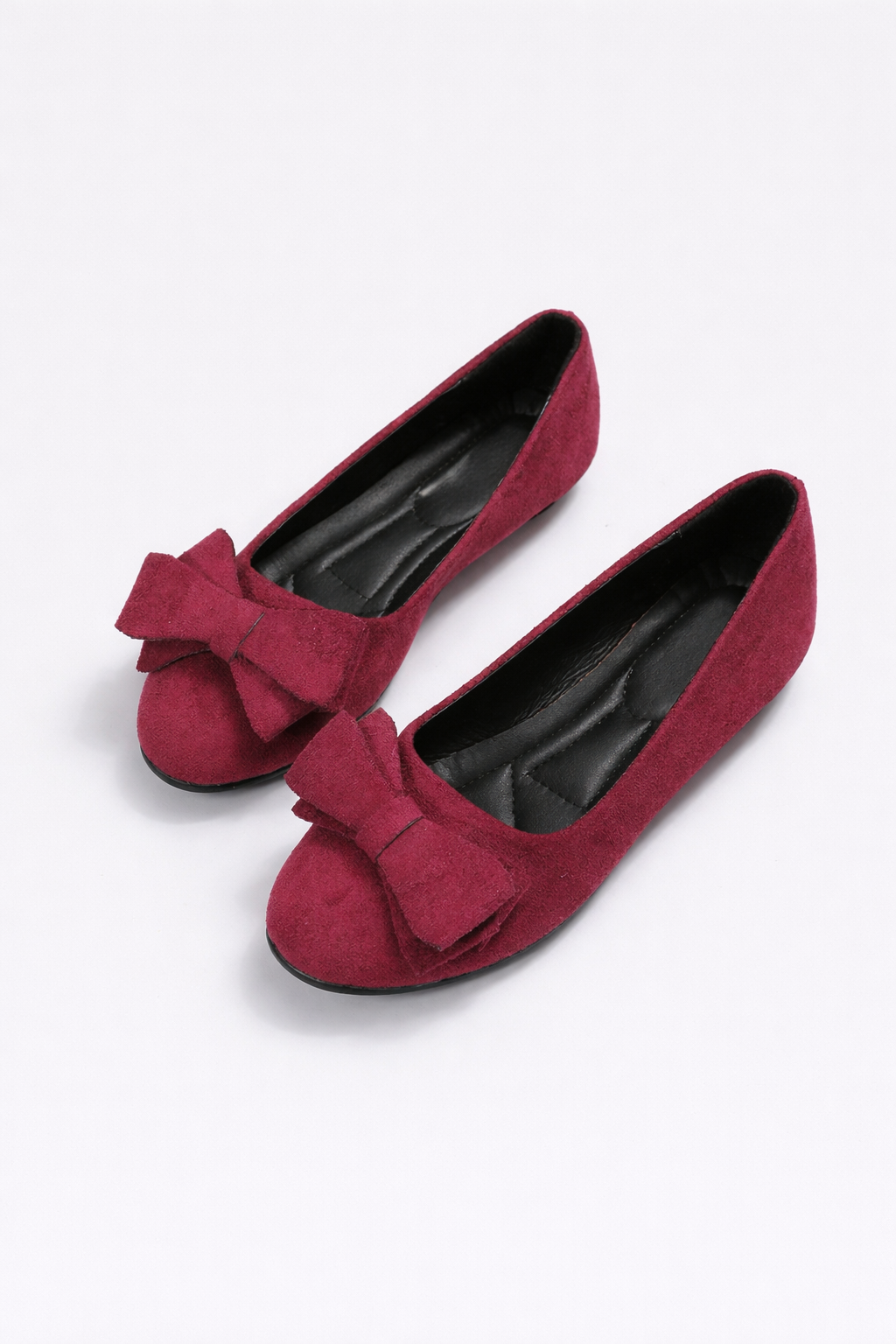 Eleganckie Baleriny z Detalem Wstążki