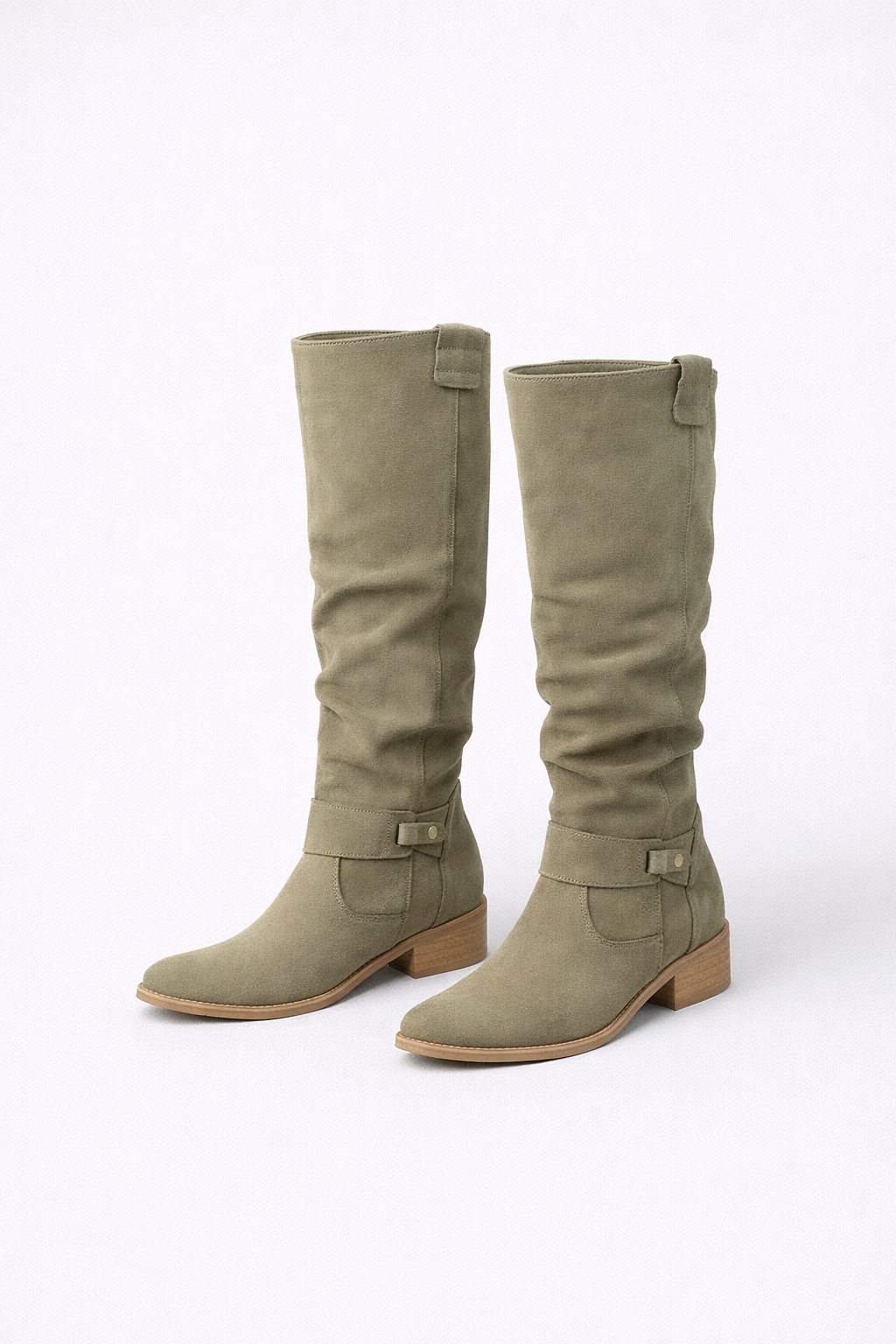 Zamszowe Kozaki do Kolan