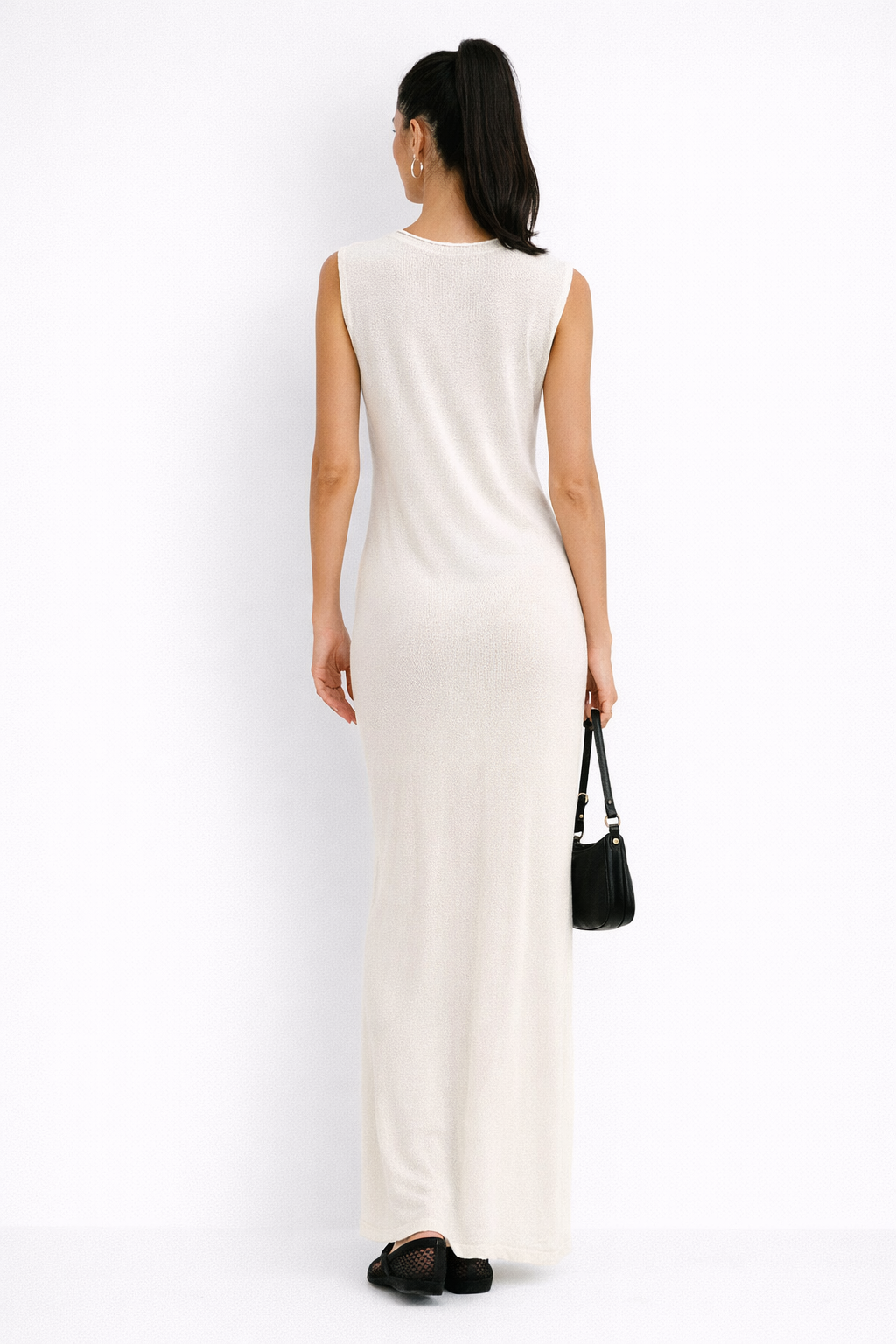 Letnia Sukienka Maxi z Teksturowanym Wykończeniem