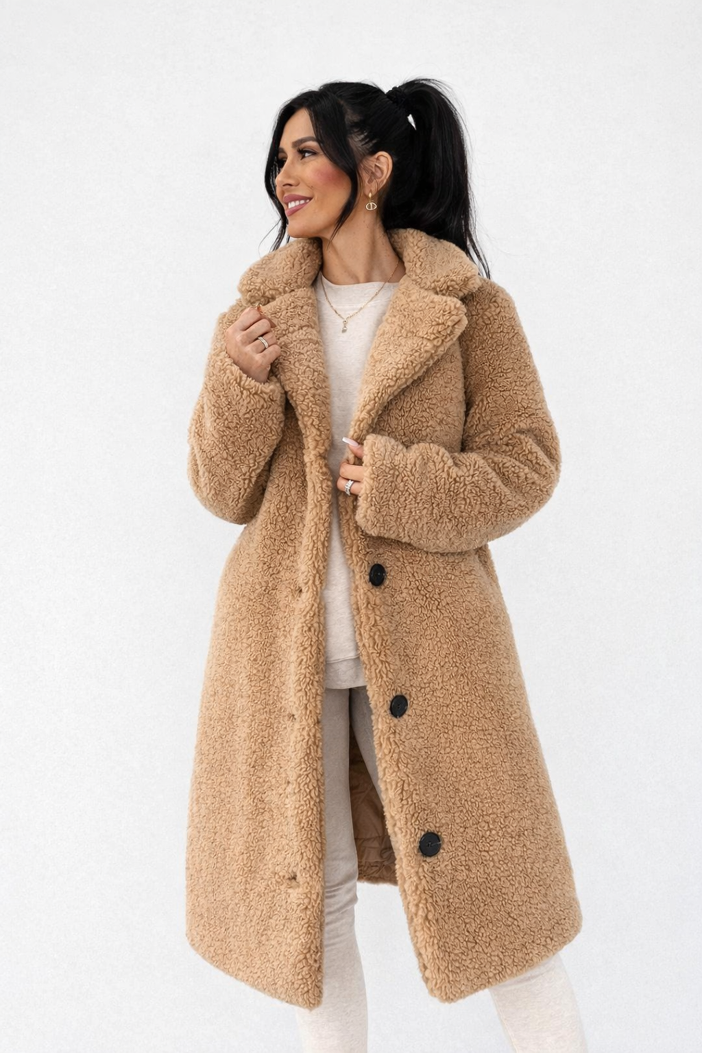 Luxurious Long Teddy Coat