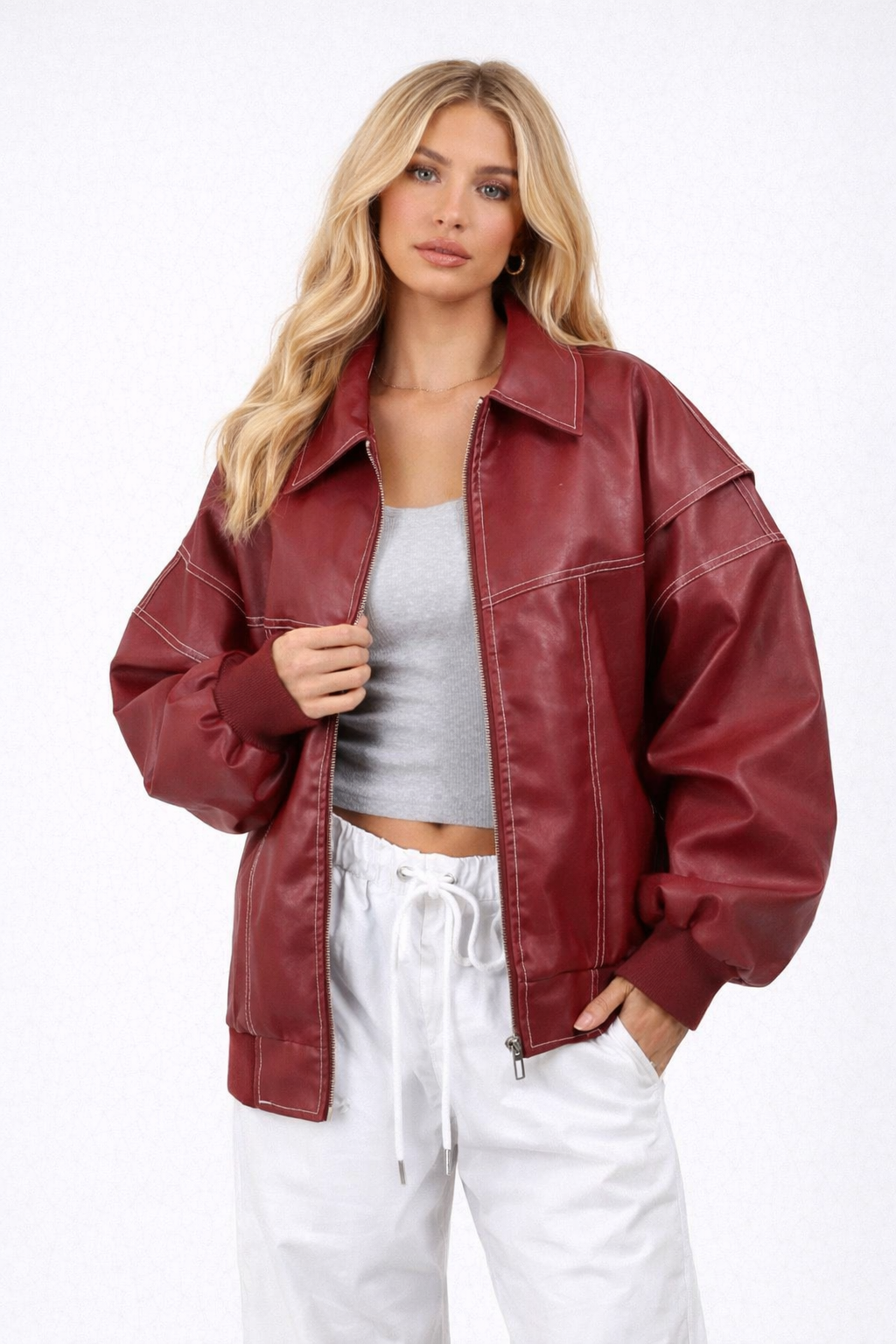 Urban Skórzana Kurtka Bomber