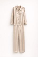 Satynowy zestaw (top i spodnie)