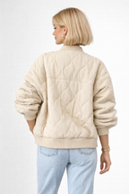 Pikowana codzienna kurtka bomber