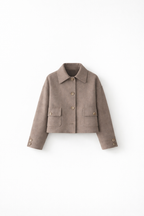 Oversized Kurtka wełniana