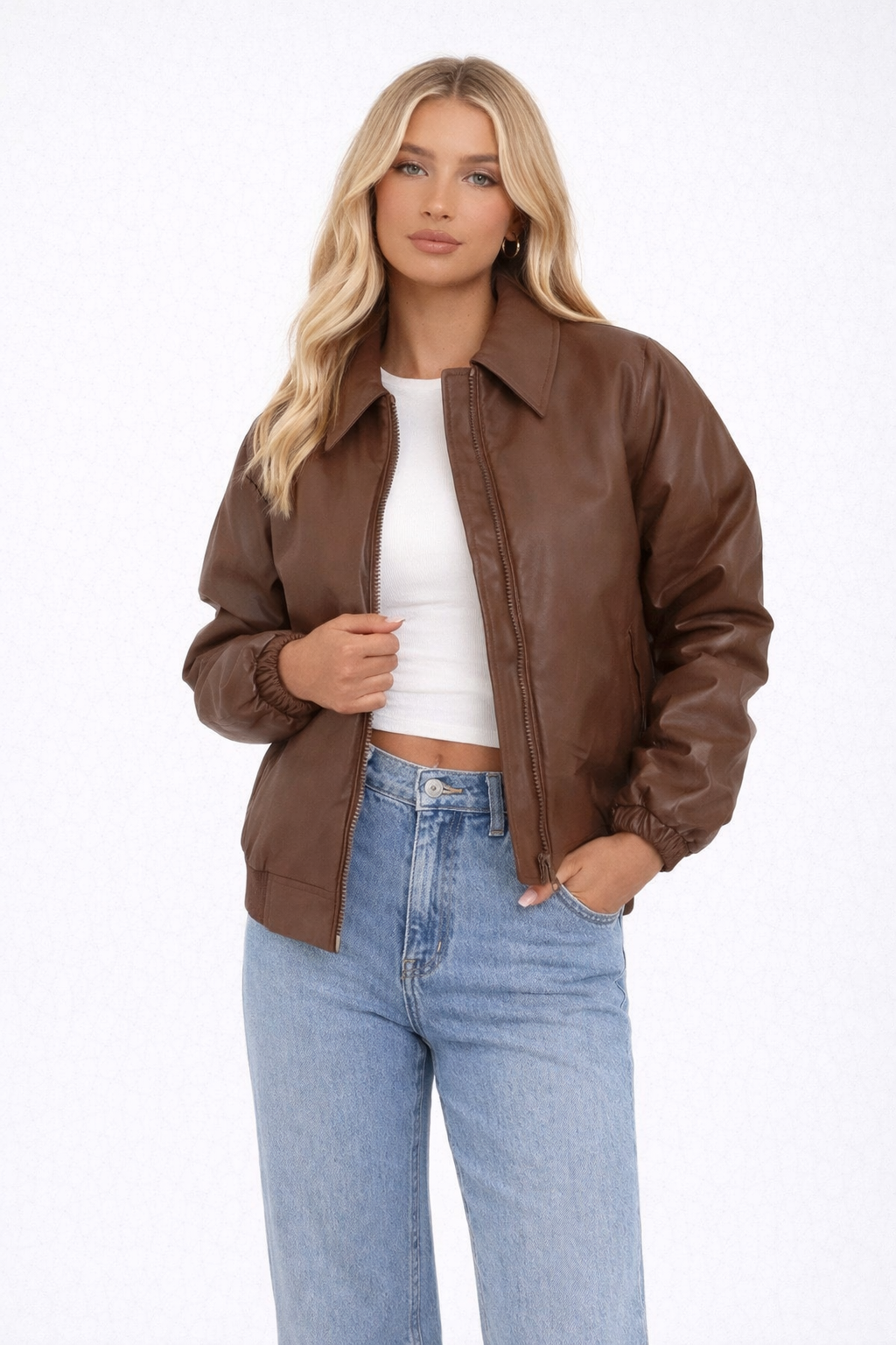 Ponadczasowa Krótka Kurtka Skórzana