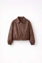 Ponadczasowa Krótka Kurtka Skórzana