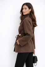 Elegancki Płaszcz Zimowy Dopasowany