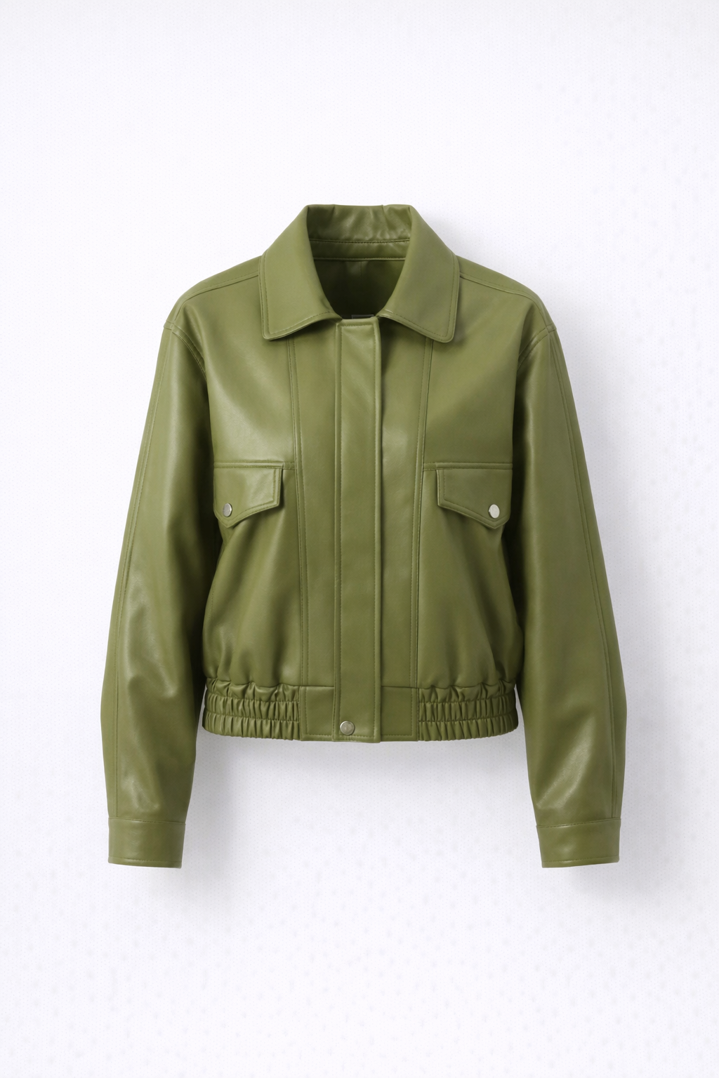 Wiosna/Jesień – Luksusowe Wykończenie Skórzane – Krótka Kurtka