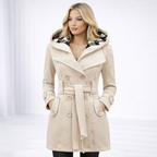 Jesień – Miękki Wełniany Dotyk – Dopasowany Trencz