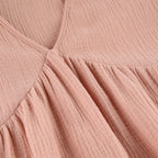 Lekka sukienka midi z dekoltem w serek