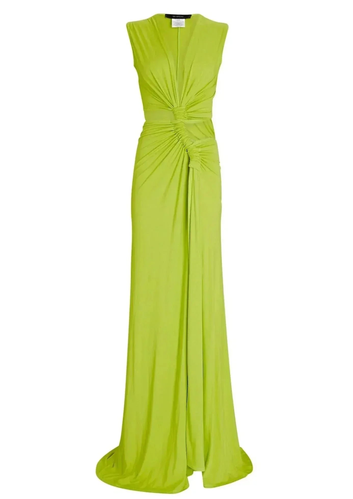 Women's Wedding Guest Cutout V Neck Slit Maxi Dress