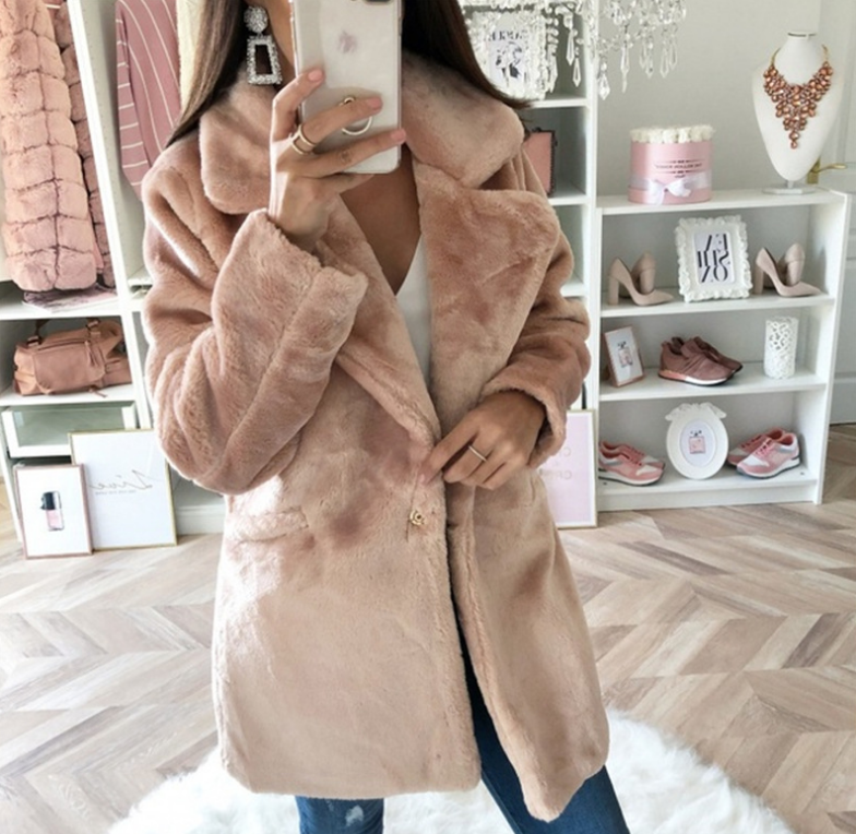 Zima – Miękki Płaszcz Teddyfeel z Rewersem