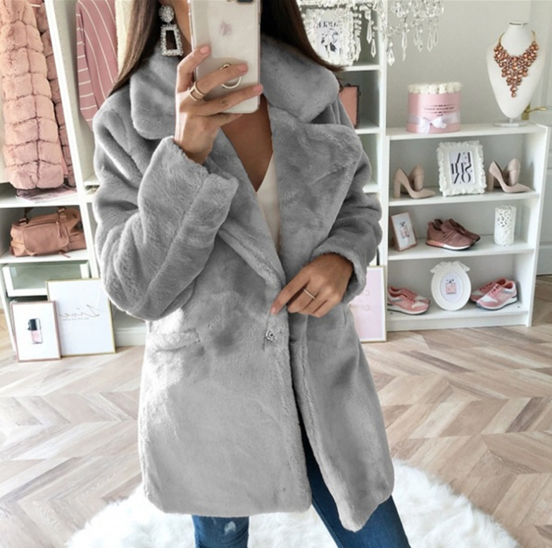 Zima – Miękki Płaszcz Teddyfeel z Rewersem