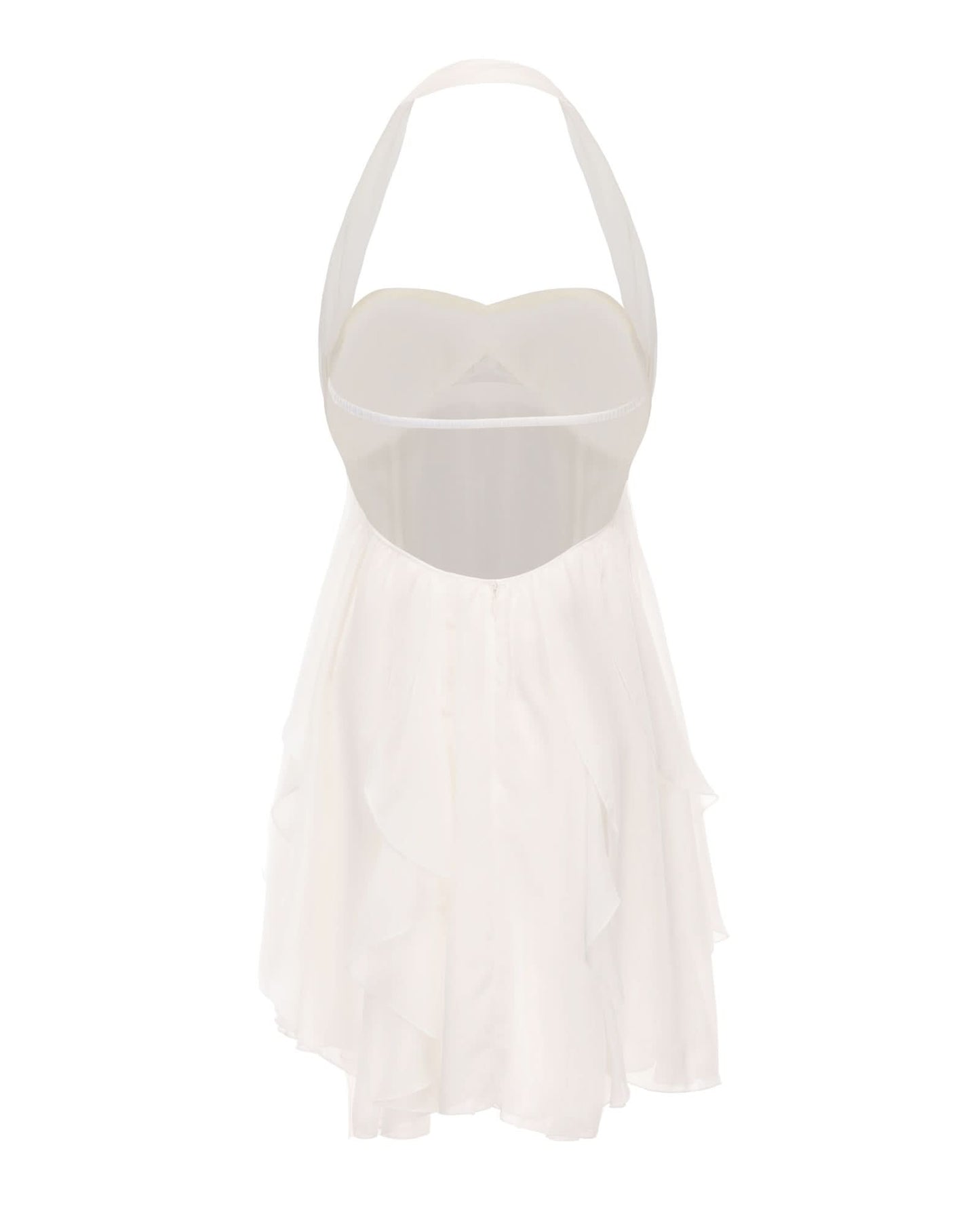 Women's Wedding Guest Floral Halter Mini Dress