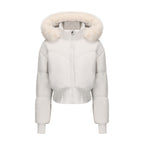 Krótkie luksusowe puchowe kurtki