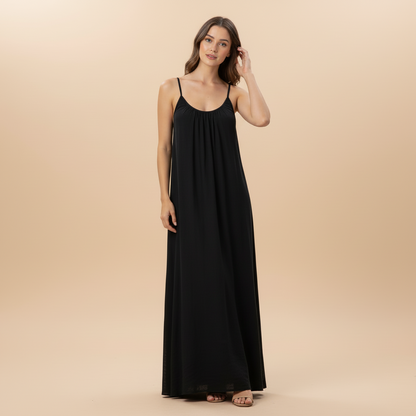 Women's Summer Spaghetti Strap Scoop Neck Maxi Dress