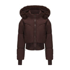 Krótkie luksusowe puchowe kurtki