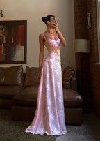 Sukienka Maxi z Kwiatowym Wzorem