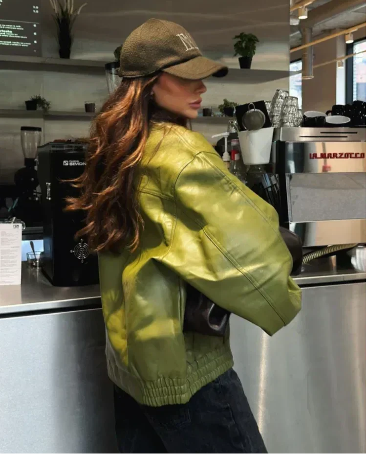 Wiosna/jesień – Luksusowe uczucie skóry – Krótka kurtka