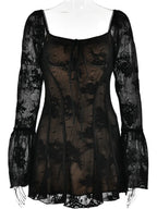 Wyrafinowana Suknia Koronkowa z Gorsetem