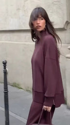 Luksusowy Zrelaksowany Zestaw Dwuczęściowy