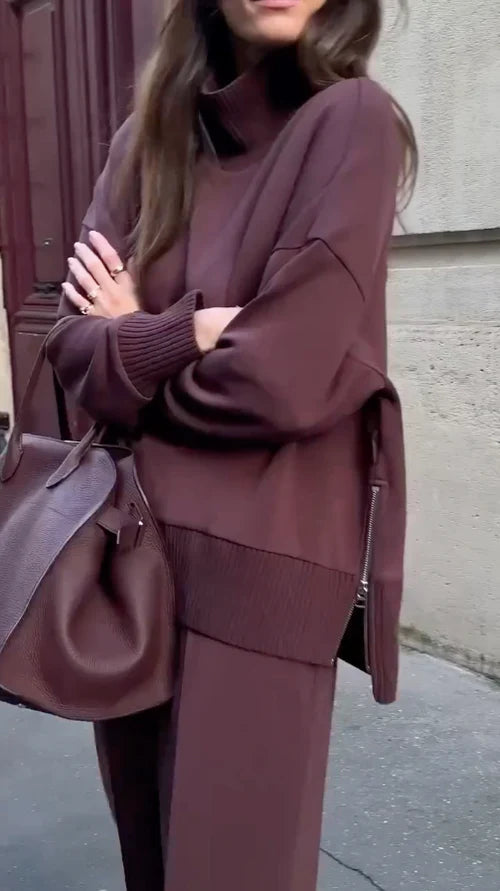 Luksusowy Zrelaksowany Zestaw Dwuczęściowy