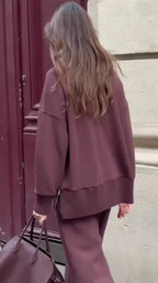 Luksusowy Zrelaksowany Zestaw Dwuczęściowy